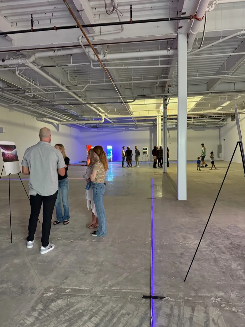 Guests arriving at NVRMND wellness space open house in Carlsbad