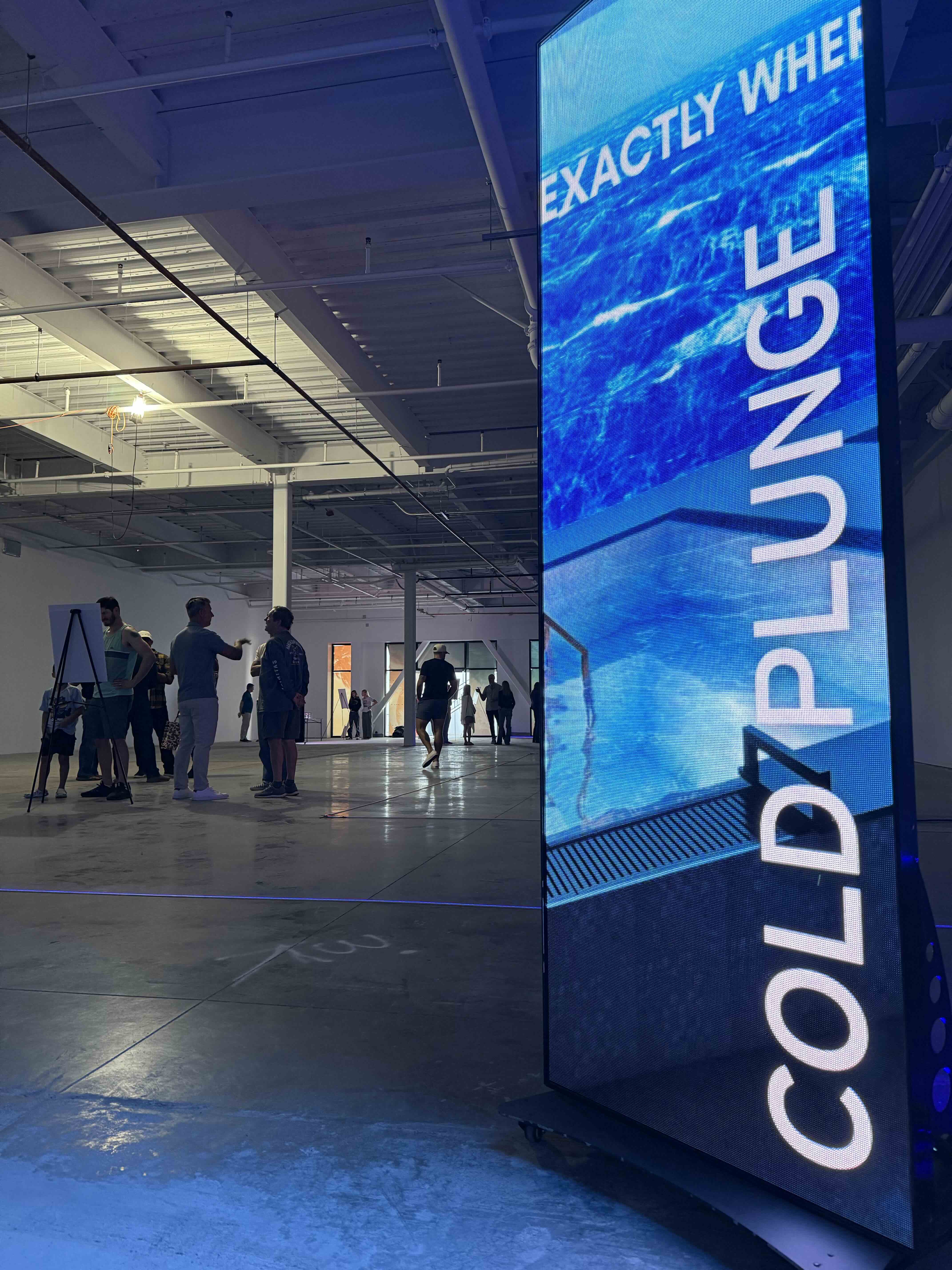 Cold plunge and recovery space at NVRMND wellness center Carlsbad